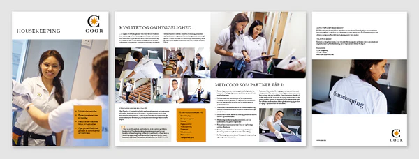 Hotelbrochure, 4 sider — Coor