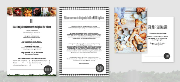 Juleflyer & postkort — Food by Coor